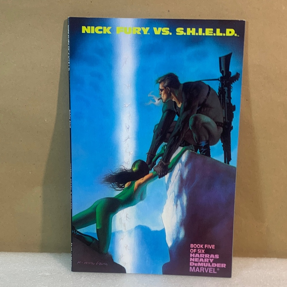 Marvel Nick Fury vs. S.H.I.E.L.D. with Blue and Green Cover
